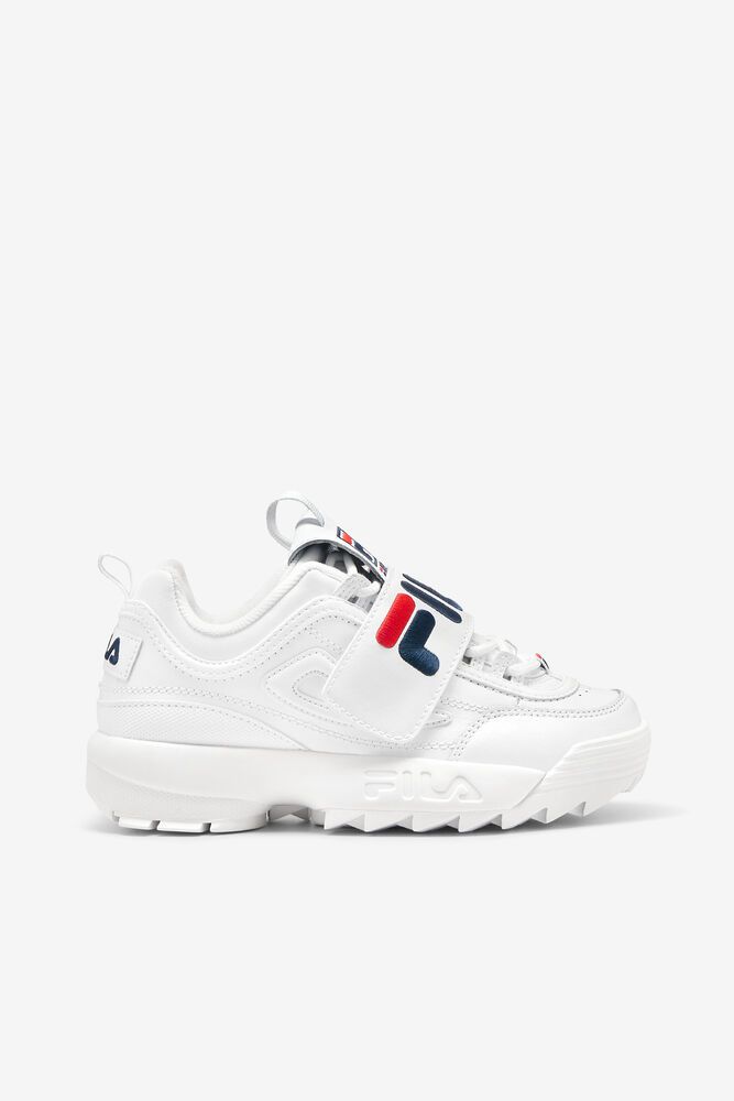 Fila Trainers Womens White Disruptor 2 Applique - Ireland 73045-YXFM